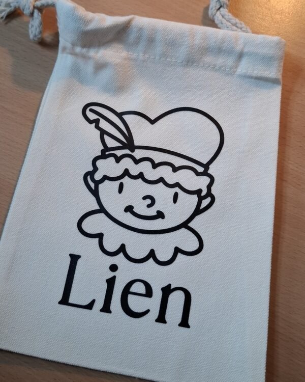 Zakje voor pepernoten | Piet met naam